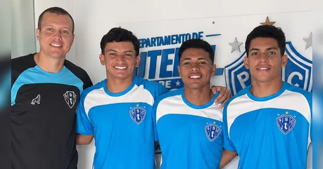 Imagem ilustrativa da notícia Paysandu reforça Sub-20 com trio emprestado pela Tuna Luso