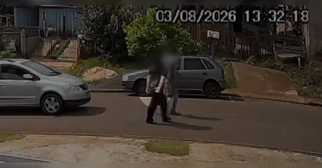 Imagem ilustrativa da notícia VÍDEO: mulher pede ajuda com sinal de socorro e ex-marido é preso