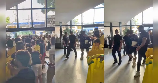 Imagem ilustrativa da notícia Vídeo: Neymar chega a Belém e esnoba torcedores antes de encarar o Remo