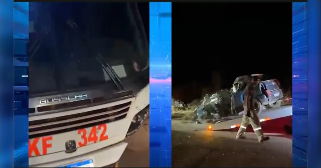 Imagem ilustrativa da notícia Colisão entre carro e ônibus deixa motorista morto na PA-160
