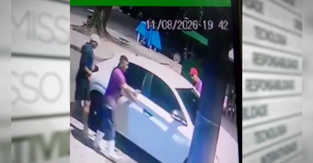 Imagem ilustrativa da notícia Vídeo: Motorista de aplicativo é assaltado e tem carro levado em Belém
