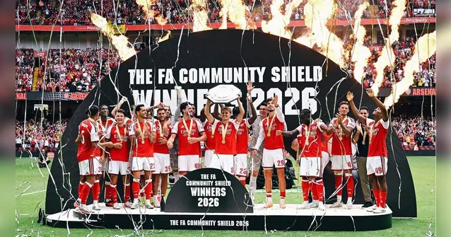 Imagem ilustrativa da notícia Arsenal goleia Manchester City e conquista Supercopa da Inglaterra