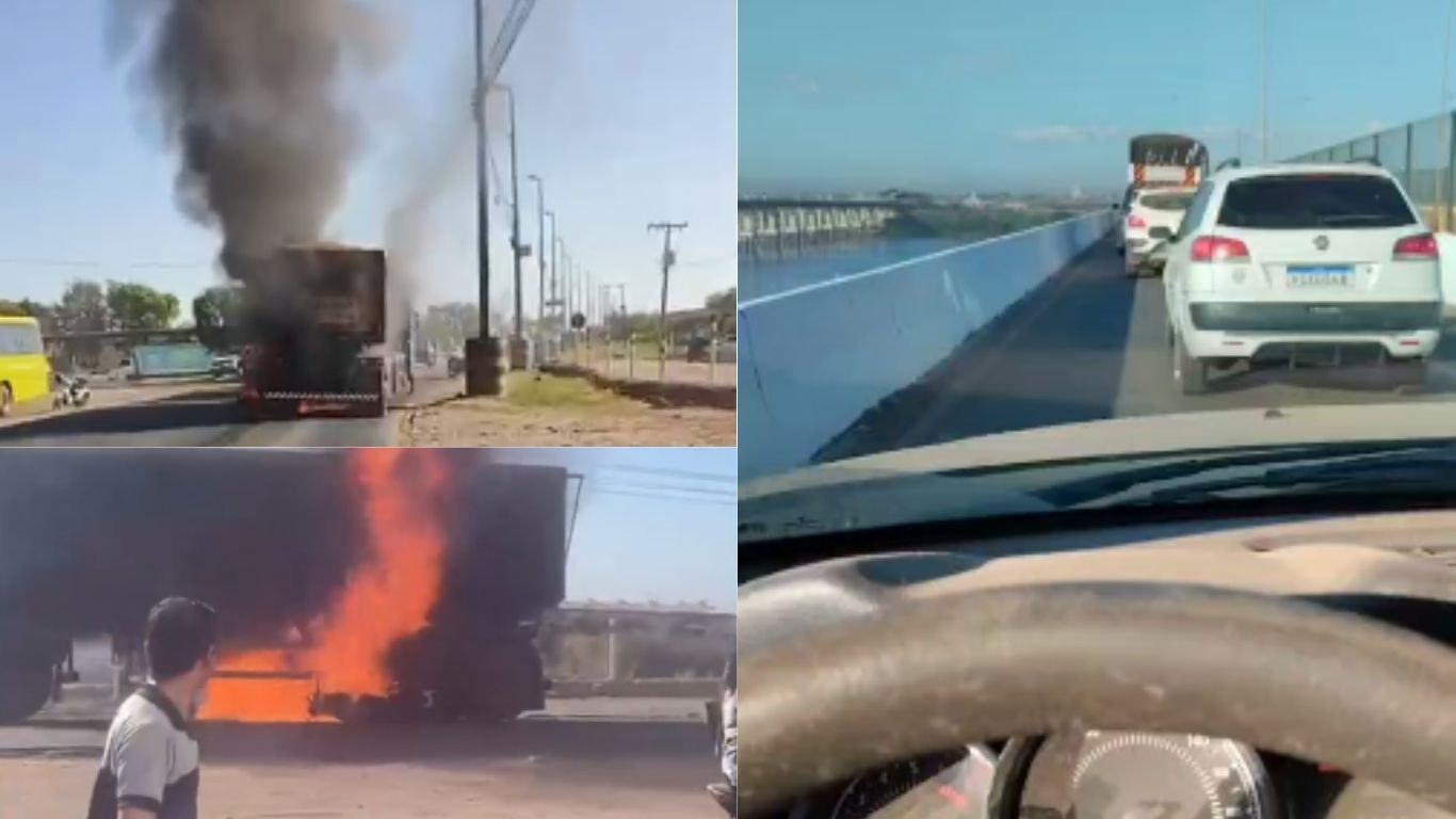 Ocorrências distintas envolvendo motocicletas na altura do Posto Fama e sobre a ponte do São Félix geram incêndio, deixam feridos e paralisam o tráfego na PA-15