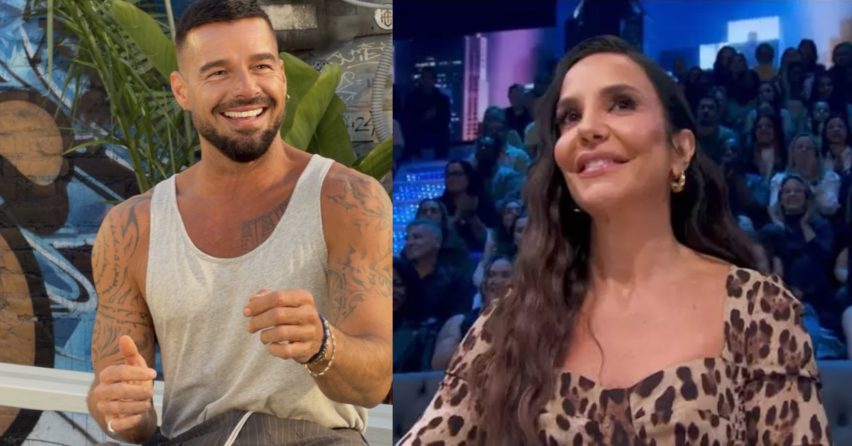 Ivete Sangalo recebeu declarações de carinho de Ricky Martin e Pedro Sampaio durante o Domingão e foi anunciada como jurada artística da Dança dos Famosos.