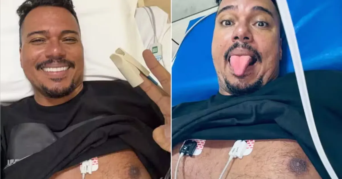 Bruno Cardoso, vocalista do Sorriso Maroto, foi hospitalizado em Natal após uma queda de pressão provocada por desidratação.