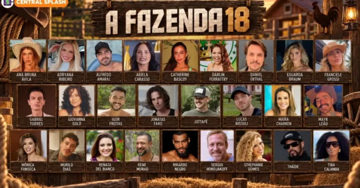 Os participantes de A Fazenda 18 foram anunciados ao vivo; temporada terá prêmio de R$ 2 milhões e quatro vagas ainda dependem do público.