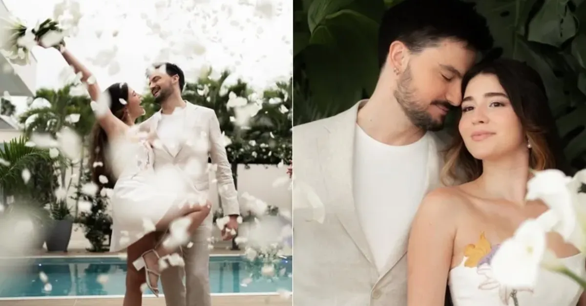 Felipe Neto se casa com Juliane Carvalho em cerimônia intimista no Rio de Janeiro; casal compartilhou registros do momento nas redes sociais.