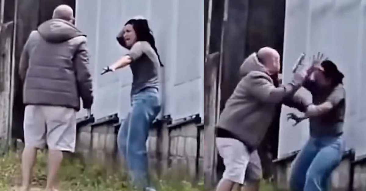 O suspeito golpeava a cabeça da mulher e utilizava uma arma de fogo para tentar atingi-la