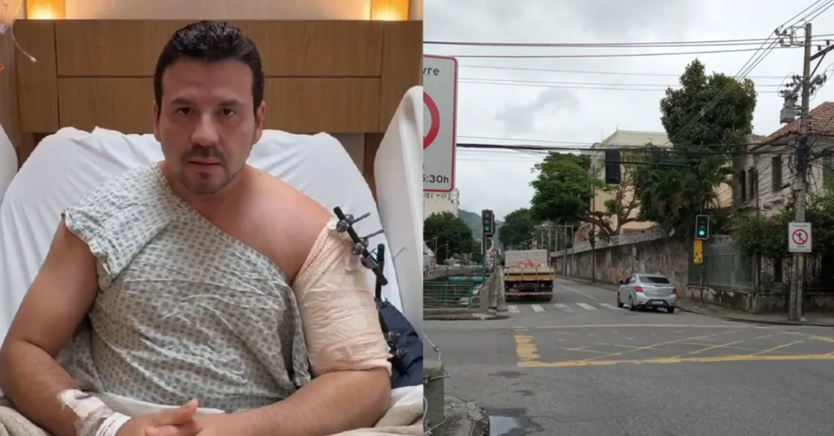 O cirurgião vascular Harold Benjamin Aranibar compartilhou no Instagram um vídeo sobre o assalto em que foi baleado na Avenida Professor Manoel de Abreu, nos arredores do Maracanã, no Rio de Janeiro.