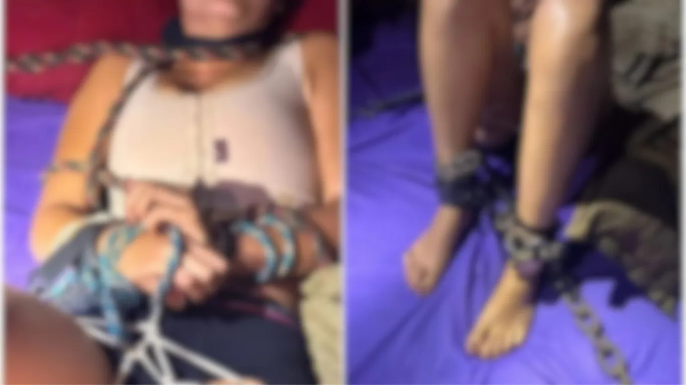 Vítima foi localizada amordaçada e ferida em Águas Lindas; suspeito foi preso em flagrante. Forças de segurança apreenderam sedativos, cordas e algemas.