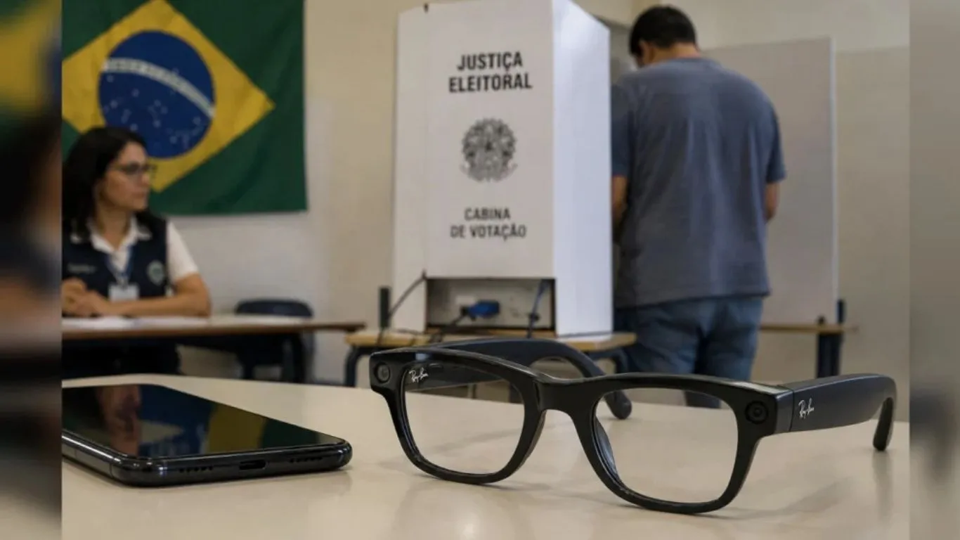 Regra vale para aparelhos com câmera ou gravação; recusa em entregar impedirá o eleitor de votar nas Eleições 2026.