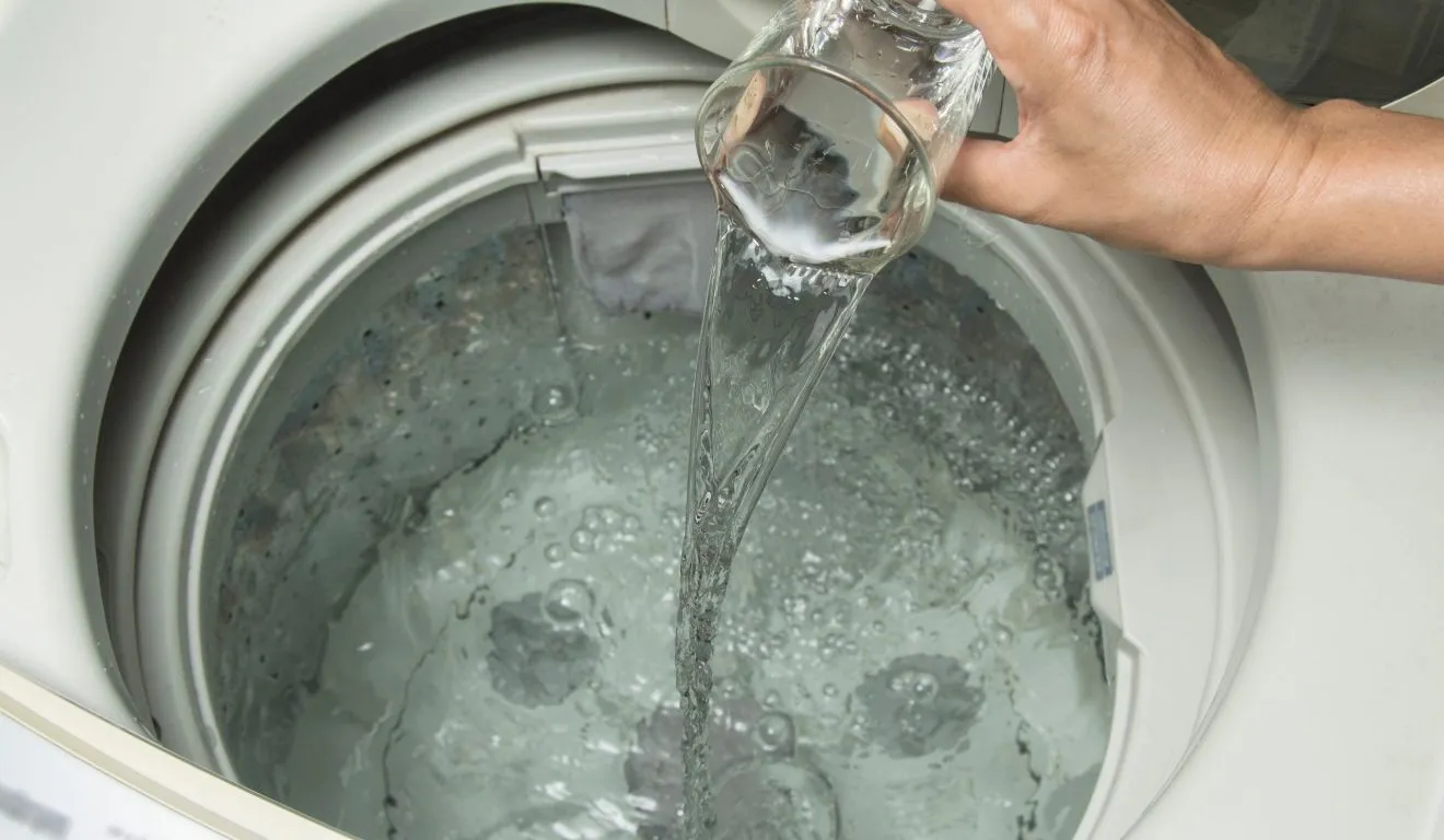 O procedimento envolve o cesto interno, o dispenser de produtos, o filtro de fiapos e o filtro da entrada de água.