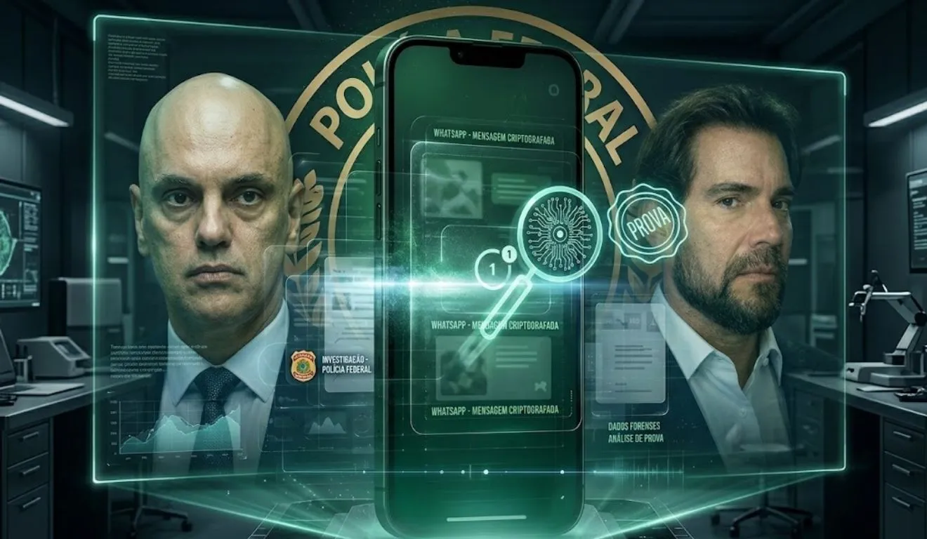 Documento da PF explica procedimentos utilizados pelos investigadores para acessar mensagens apagadas ou de visualização única.