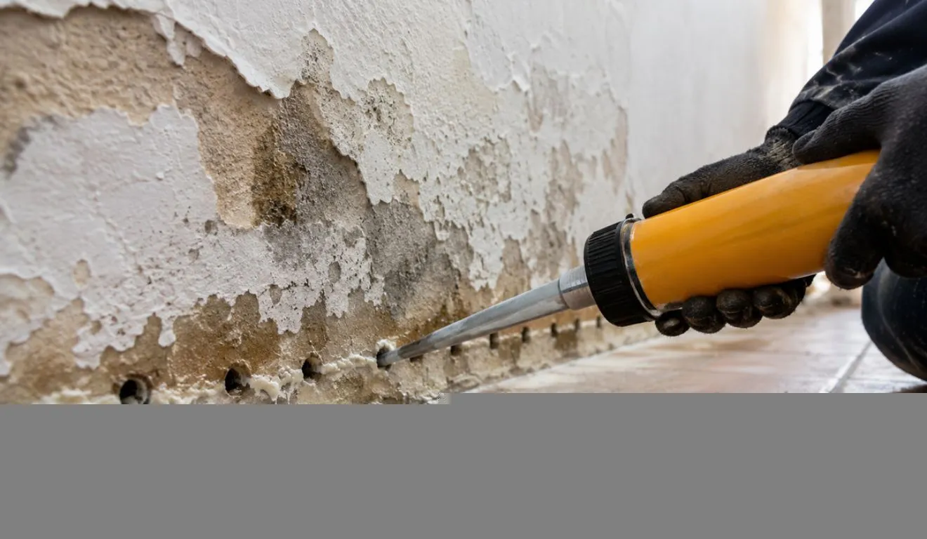 Entre os problemas mais comuns com a umidade estão as manchas escuras, o surgimento de bolor e o desprendimento da pintura e do revestimento.