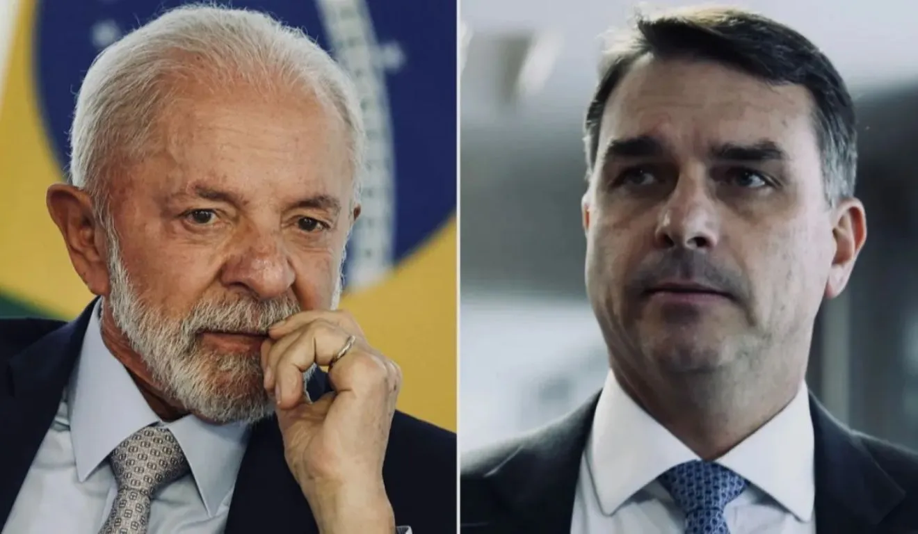 Post de Flávio Bolsonaro usou apenas início da fala de Lula, feita durante campanha em Belo Horizonte, e tirava do contexto discurso do presidente