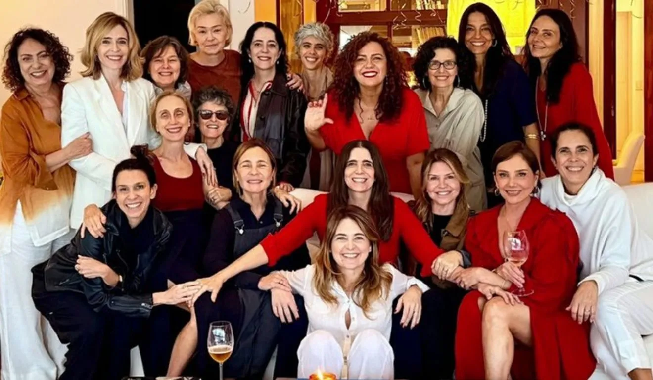 Com amigas de longa data, Malu comemorou as bodas de diamante