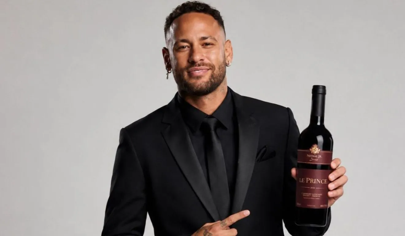 Marca de vinhos associada a Neymar Jr. tem rótulos que custam cerca de R$ 60 e outros que chegam a aproximadamente R$ 50 mil.
