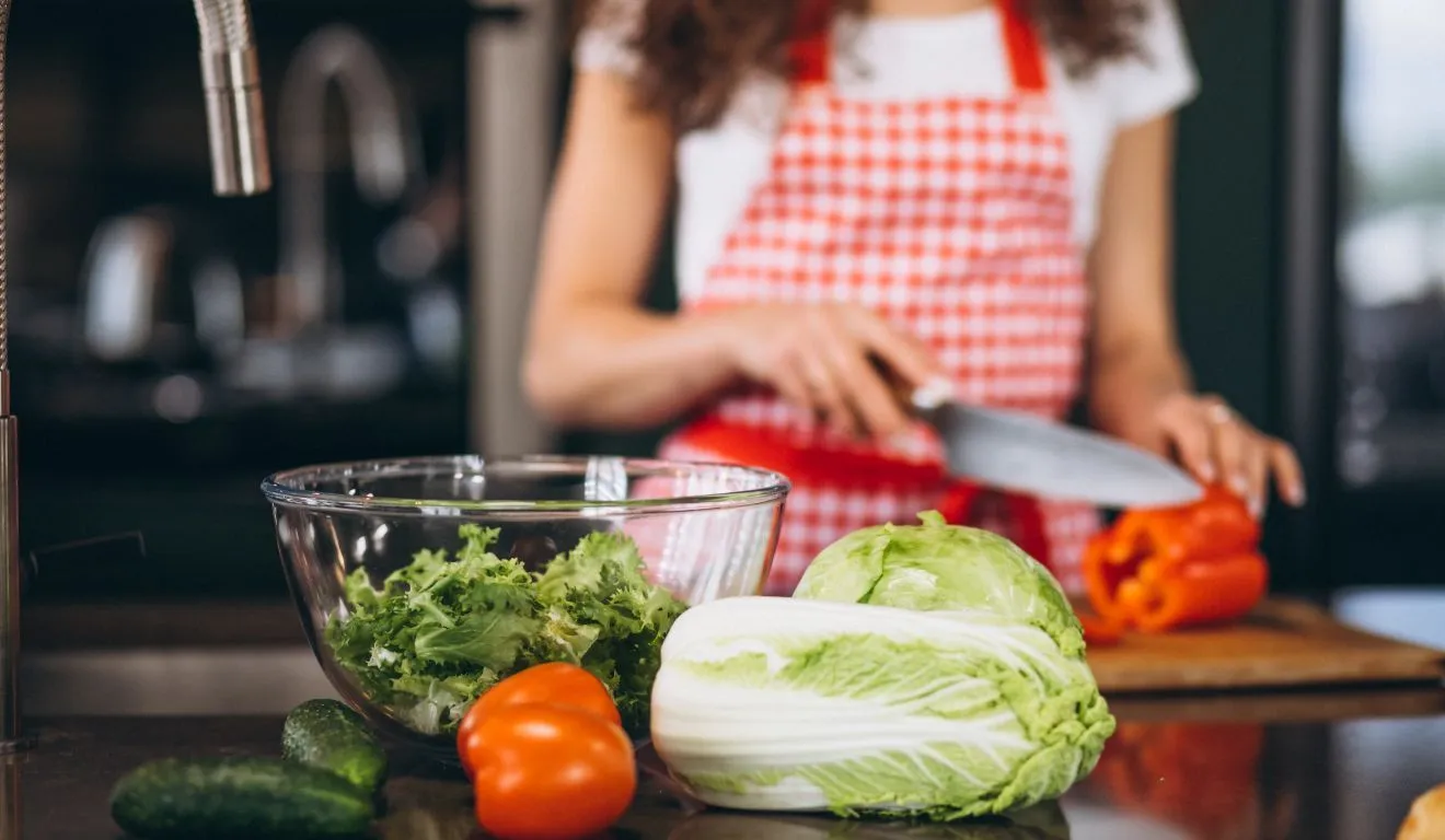 Saladas e sopas preparadas com vegetais podem fazer parte de uma alimentação equilibrada.