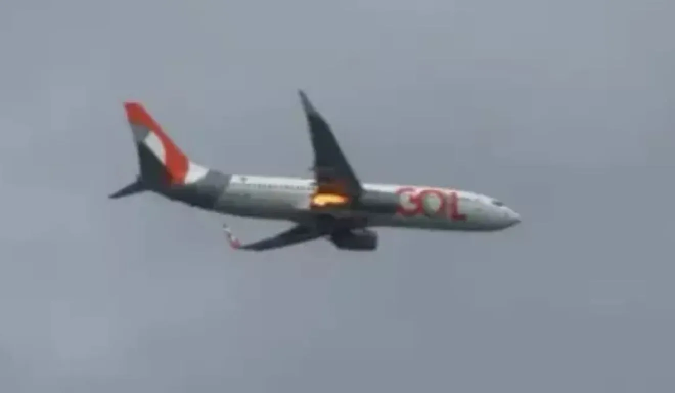 Avião da Gol teve um dos motores atingidos por um pássaro durante a decolagem em Recife.