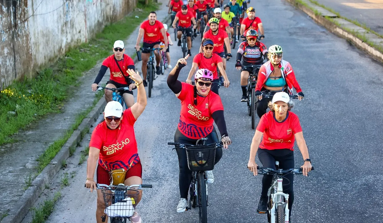 Passeio Ciclístico Sesc em Ação será realizado em novembro, em Altamira, com atividades esportivas, sorteio de bicicletas e arrecadação de alimentos.