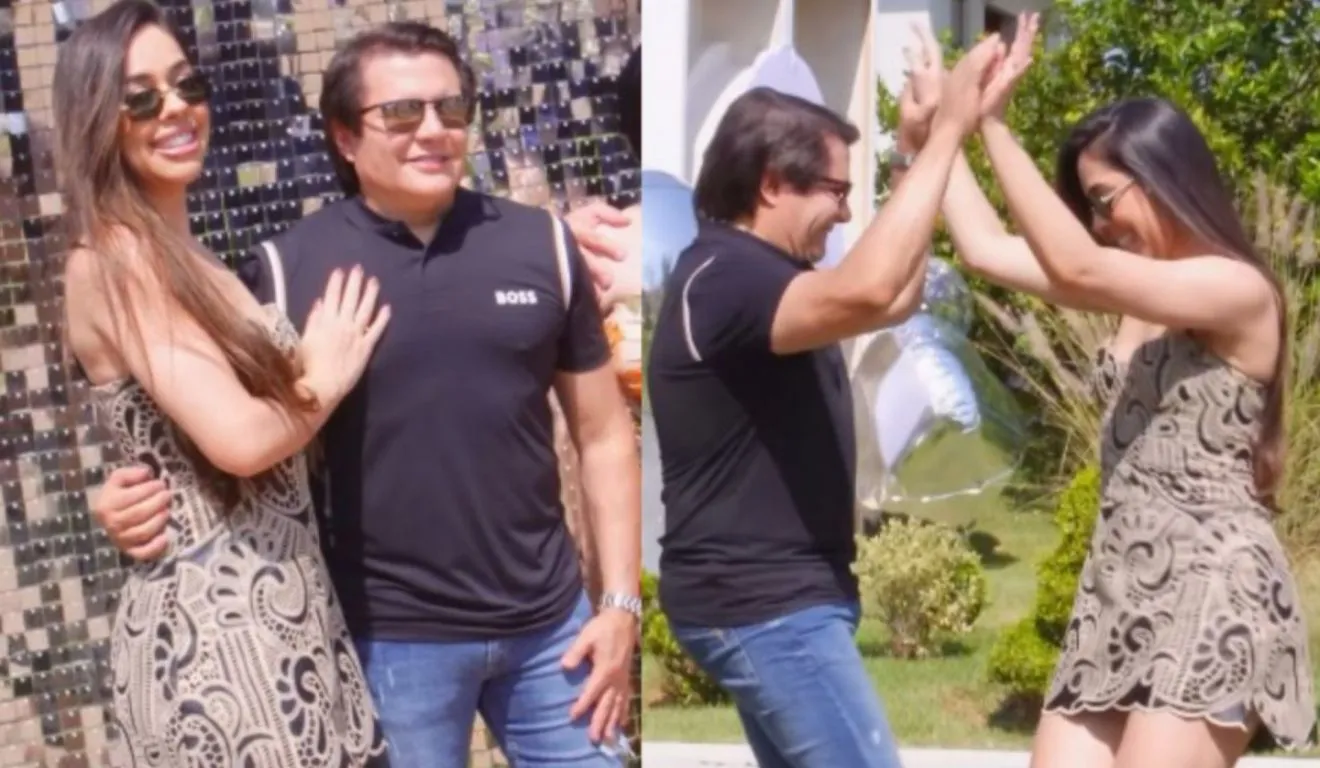 Dois dias após terem sido vistos juntos, Giovani comemorou aniversário e esteve ao lado de Flávia. O casal chegou juntos de mãos dadas e foram fotografados durante a festa.
