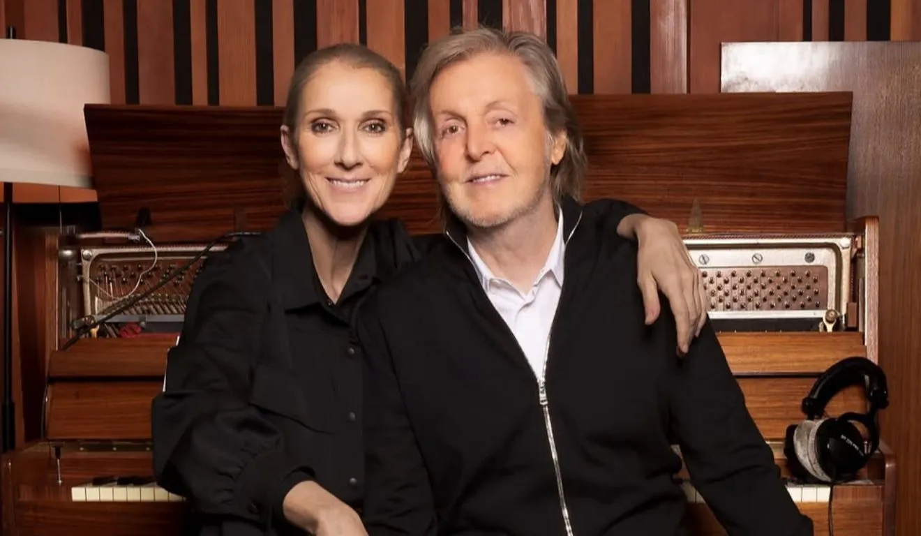 McCartney compartilhou imagens ao lado de Céline e demonstrou entusiasmo com a participação da cantora no projeto.