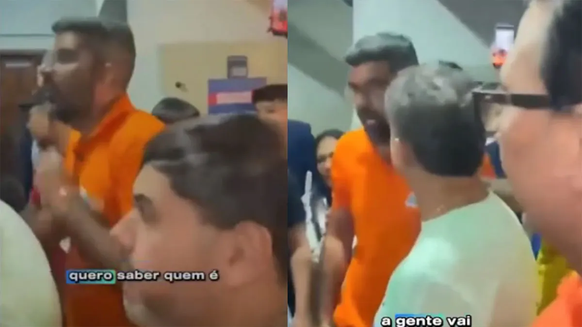 Daniel Santos foi filmado chamando os policiais de vagabundo por prenderem suspeitos de distribuir combustível para uma carreata em prol do candidato.