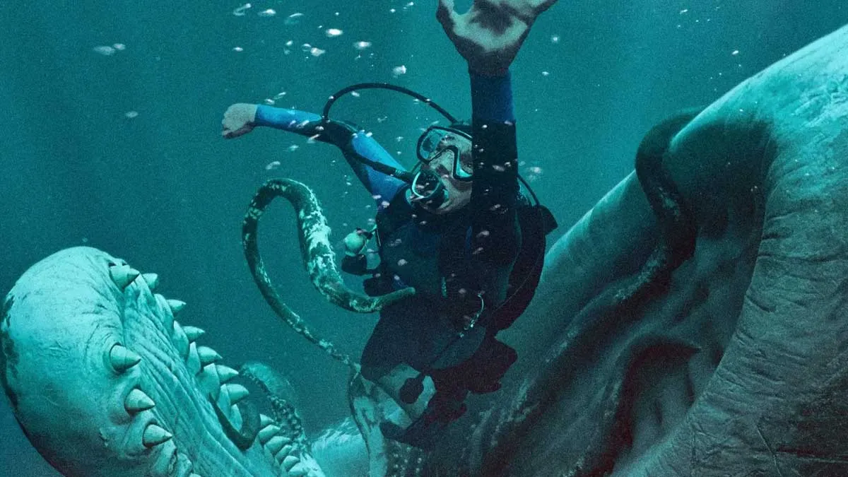 Detalhe do cartaz de ‘Dentro da Baleia’.