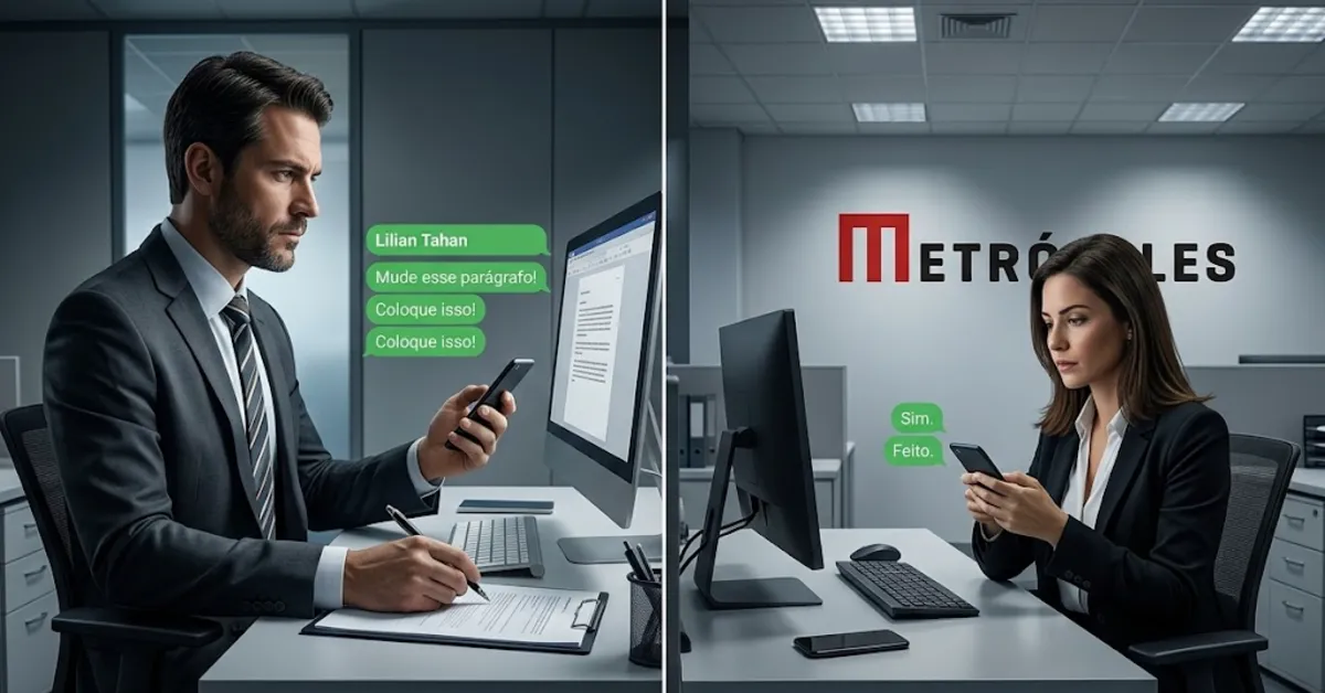 Mensagens extraídas do celular de Daniel Vorcaro pela Polícia Federal indicam que o ex-banqueiro sugeria pautas e solicitava alterações em reportagens do Metrópoles antes da publicação.