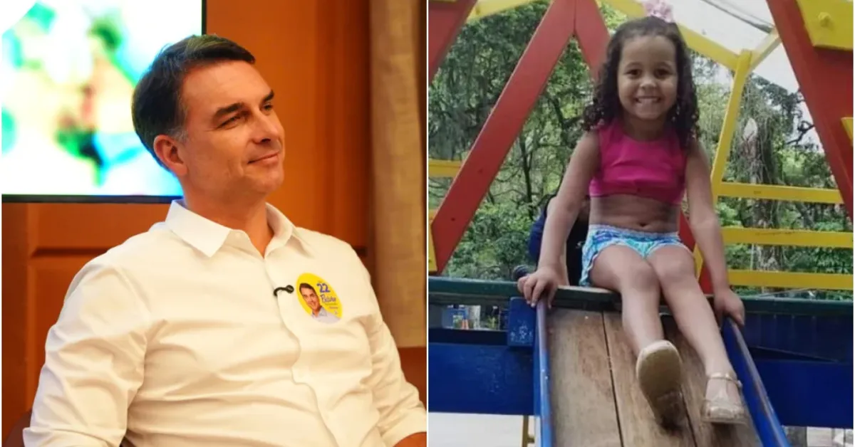 Flávio Bolsonaro atuou na defesa de PM acusado de matar menina de 5 anos com tiro de fuzil no Rio de Janeiro