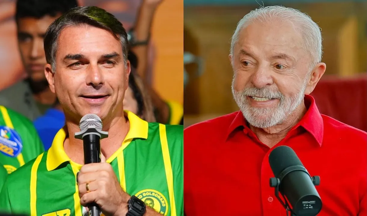 Flávio Bolsonaro (PL) e Lula (PT) fazem o último encontro das eleições 2026