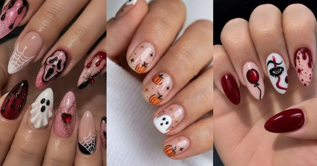 Diferentes combinações de cores, desenhos e acabamentos, é possível criar uma produção que combine com a fantasia ou simplesmente leve o Halloween para as mãos.