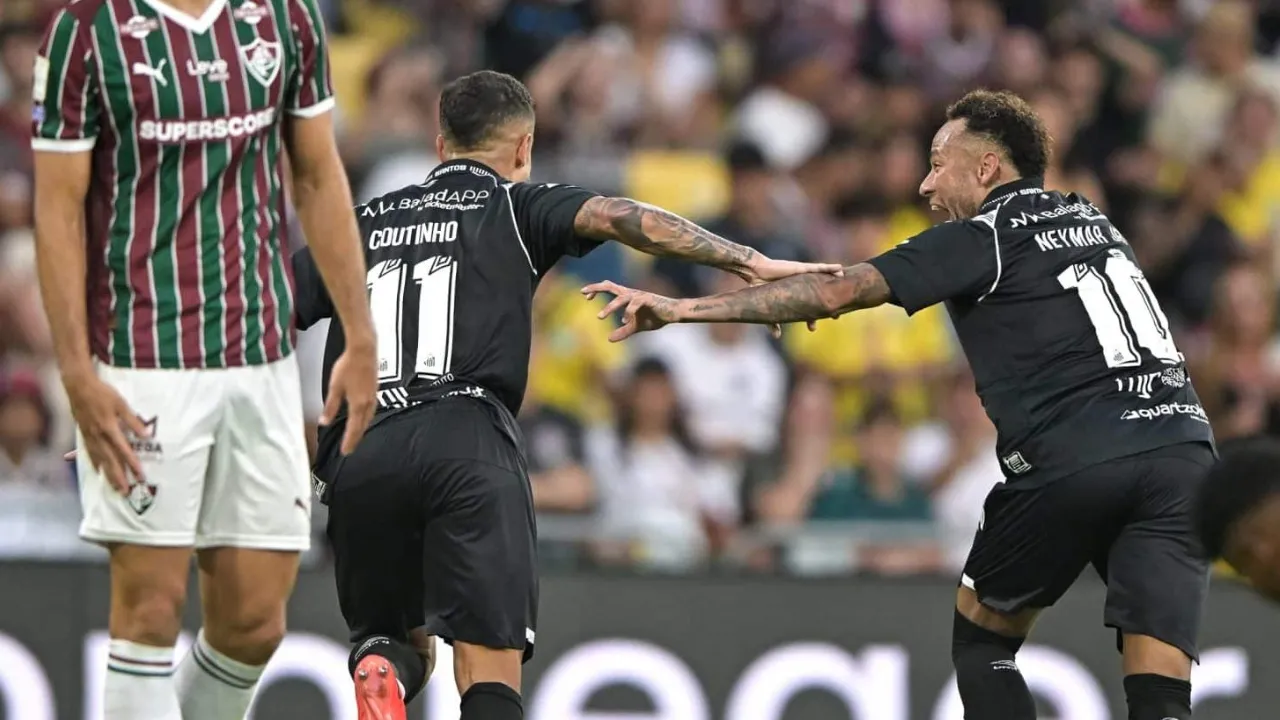 Santos vira e vence o Fluminense por 2 a 1, com destaque para Neymar e Coutinho.