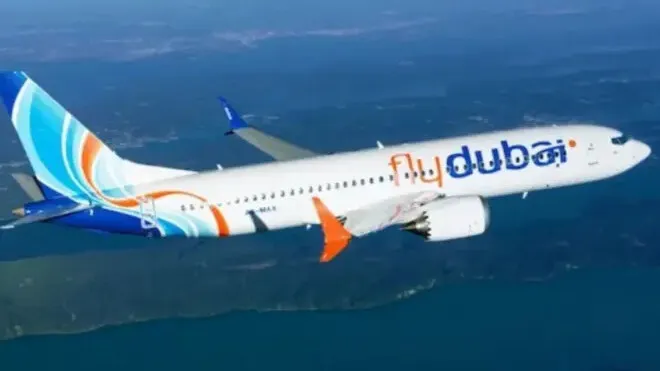 Avião da companhia aérea Flydubai