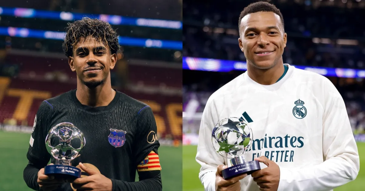 Lamine Yamal e Kylian Mbappé são as principais estrelas de Barcelona e Real Madrid para mais um capítulo decisivo do clássico espanhol.