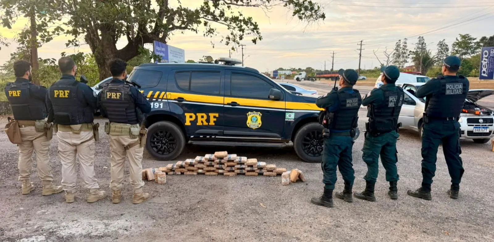 Polícia Rodoviária Federal apreende 44 tabletes de entorpecentes em Capanema/PA