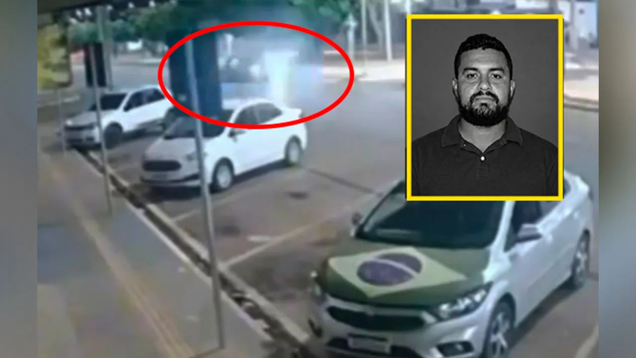 Frente de veículo destruída após colisão frontal com motocicleta na Avenida Antônio Almeida, em Canaã dos Carajás.