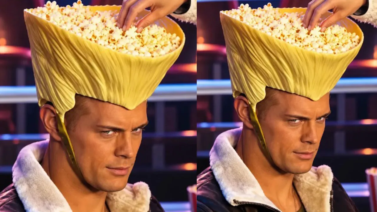 O balde foi usado pelos atores que fazem o filme