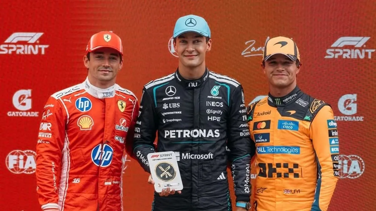 George Russell domina a sprint no GP da Holanda e reafirma o poder da Mercedes