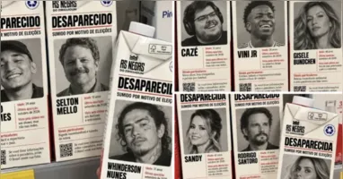 Celebridades são citadas em cobranças por posicionamento político nas redes sociais durante as eleições de 2026. Enquanto José de Abreu pede manifestações de colegas, Victor Fasano declara apoio a Flávio Bolsonaro.