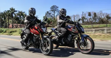 A Honda CB300F Twister 2027 chega com controle de tração, ABS nas duas versões, suspensão dianteira invertida e novos recursos de segurança.