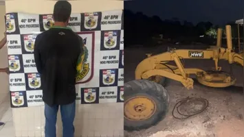 Equipamento foi localizado pela Polícia Militar em uma propriedade rural de Novo Progresso após rastreador indicar a localização