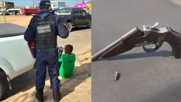 Suspeito foi abordado em frente a posto de saúde no bairro Laranjeiras após denúncia à Guarda Municipal