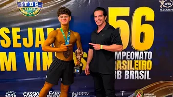 Atleta de Tucuruí conquista o primeiro lugar na categoria Sub-15 e garante TOP 6 na classe Bodyshape Sênior em competição da IFBB.