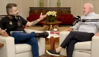 O presidente e candidato à reeleição Lula (PT) deu entrevista exclusiva ao Flow Podcast no horário que seria exibido o debate na Rede Globo
