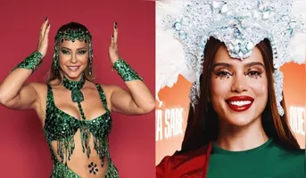 Anitta consultou Paolla Oliveira antes de aceitar o convite da escola de samba.