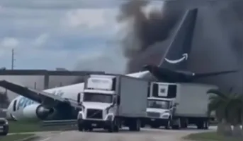 A 21 Air, responsável pela operação do voo, é uma transportadora de cargas que mantém seu centro de operações em Miami.