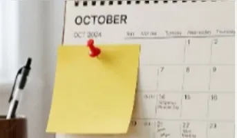 Calendário de outubro conta ainda com dois pontos facultativos.