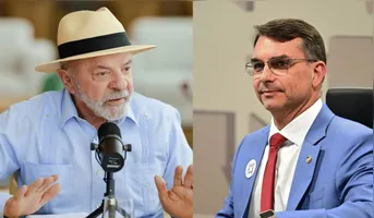Imagem ilustrativa da notícia Datafolha aponta empate entre Lula e Flávio no 1º turno