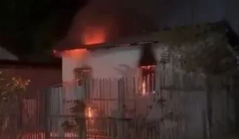 Casa em Tracuateua, nordeste do Pará, foi destruída pelo incêndio